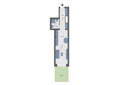 Prodej bytu 1+kk, 35 m², ul. Českobrodská, Praha – Hostavice